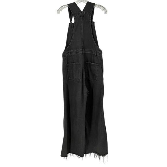 Aerie Wide Leg Overalls Gray Denim Womens Medium Boho - Picture 4 of 12